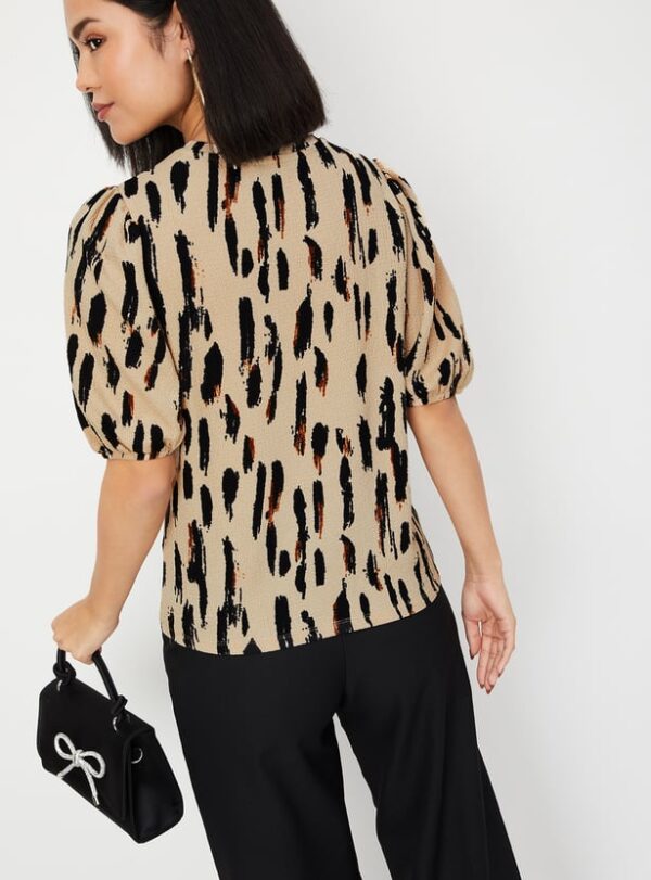 Women Animal Textured Top - Image 6