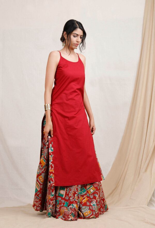 Red Cotton Slip - Image 3